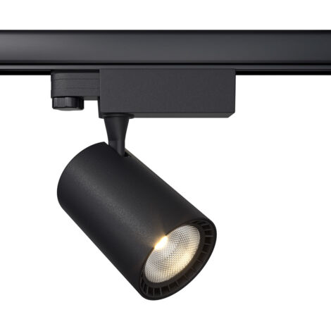 Faretto Per Binario Vuoro In Metallo 26W Nero 1 Luce Naturale