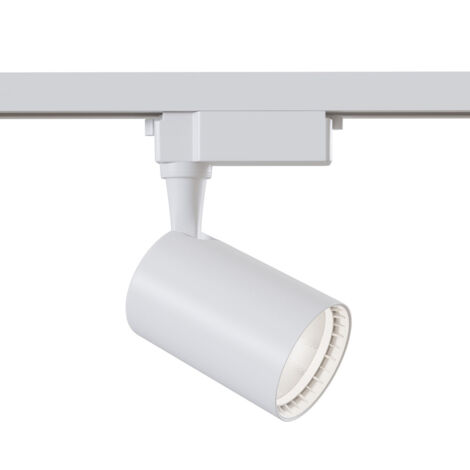 Faretto Per Binario Vuoro In Metallo Bianco 1 Luce Calda