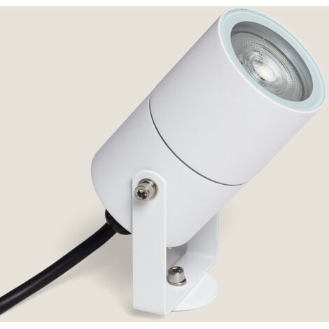 Faretto per Esterni GU10 Alluminio con Picchetto Telaga Bianco