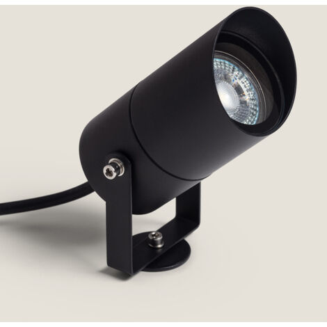 Faretto per Esterni GU10 Alluminio con Picchetto Tilot Nero