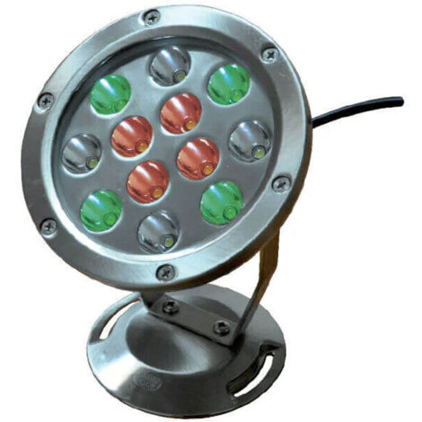 Faretto per Laghetti da Giardino a LED 18W Luce Multicolore
