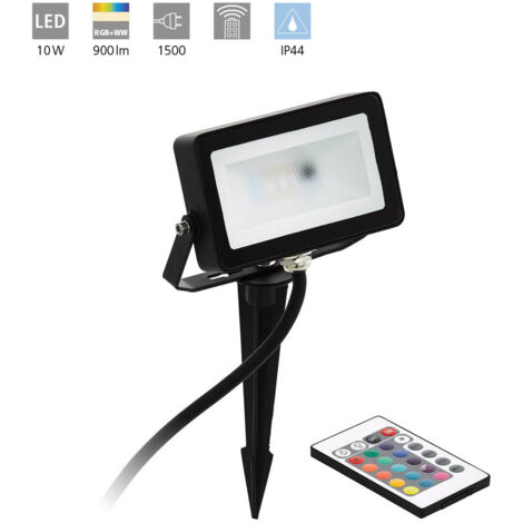 Faretto Picchetto Esterno Moderno Faedo 4 Alluminio Nero Led