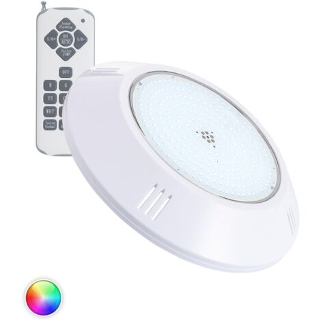 Faretto Piscina LED Superficie RGB Sommergibile 12V AC IP68 20W  RGB