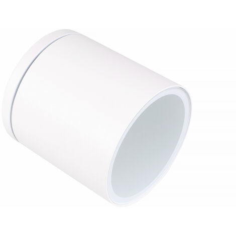 FARETTO PLAFONIERA DA SOFFITTO PER ESTERNO CILINDRICO IN ALLUMINIO BIANCO CON ATTACCO GU10 - DESIGN ED EFFICIENZA