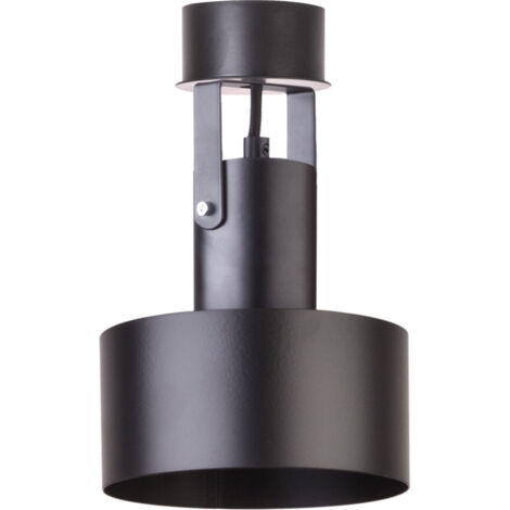 Faretto plafoniera moderno nero E27 15W Rif Plus Sigma