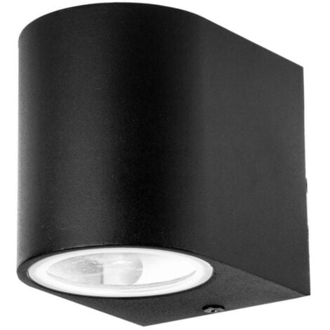 FARETTO PORTAFARETTO DA MURO GU10 ALLUMINIO ROTONDO NERO 1 USCITA GU10 V-TAC
