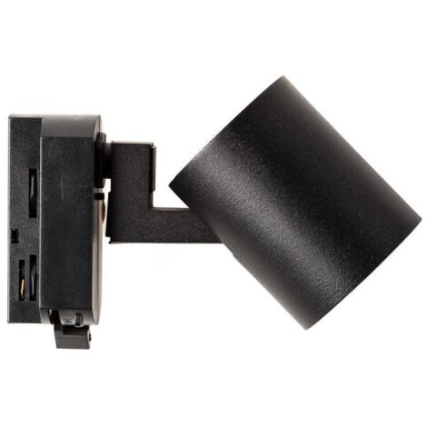 Faretto Portalampada Binario Monofase Jiuk per Lampadina GU10 Nero