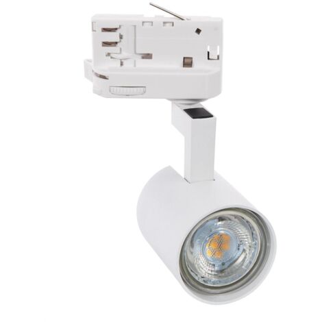 Faretto Portalampada Binario Trifase Juik per Lampadina GU10  Bianco