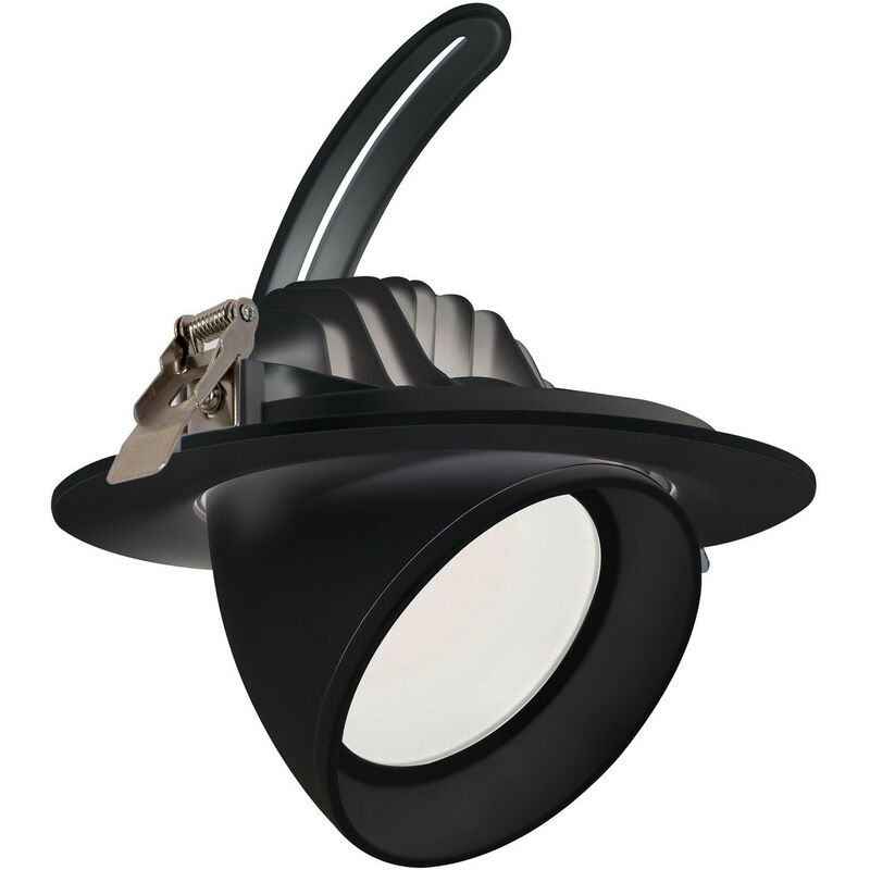 Image of Philips - Faretto Proiettore led 38W 125lm/W Orientabile Rotondo Nero CertaDrive Bianco Caldo 2800K - 3200K - Bianco Caldo 2800K - 3200K