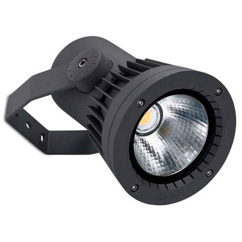 Leds C4 Hubble Cob led ø126mm Display led per esterni Luce Urban Grey IP65 IK07 4000K