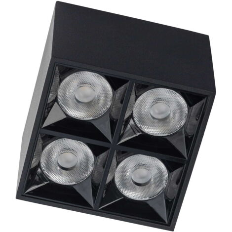 Faretto quadrato LED 16W nero 4000K Nowodvorski MIDI