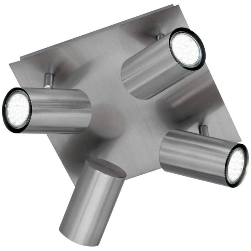 Leuchten - plafoniera quadrata marley 4xGU10 in acciaio 24x24MM - Trio