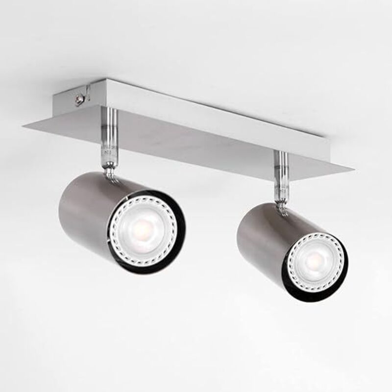 Leuchten - faretto marley 2xGU10 acciaio - Trio