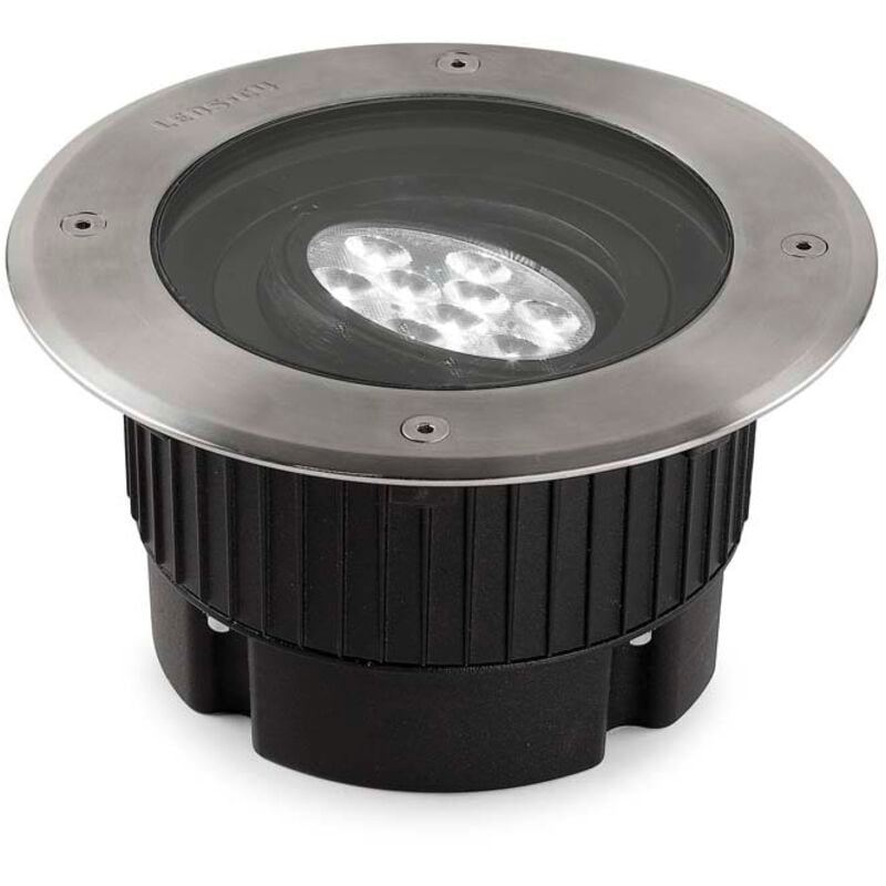 Empotrable de suelo IP65-IP67 Gea Power LED Round ø180mm LED 11 Blanco cálido - 3000K ON-OFF Acero inoxidable AISI 316 796lm