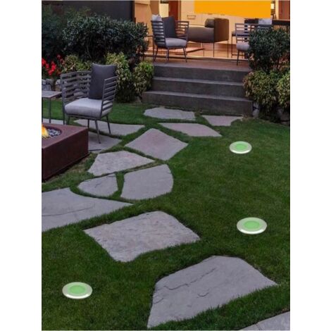 Faretto Segnapassi Calpestabile 12 V 1 W Led Luce Verde Esterno Ip68 Es41
