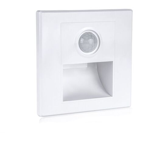 Faretto Segnapasso LED Scatola Incasso Luce Naturale 4000K Sensore Movimento