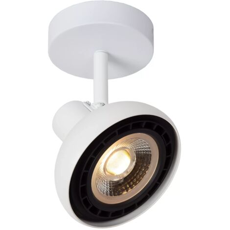 Faretto soffitto bianco tondo orientabile ES111 12W Lucide