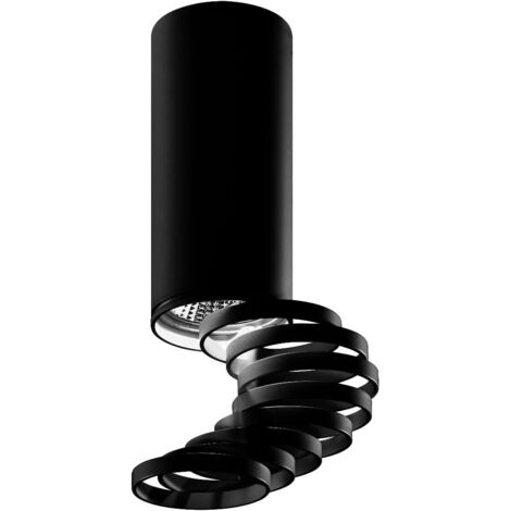 Faretto soffitto Candellux TUBA nero 1 luce GU10 50W