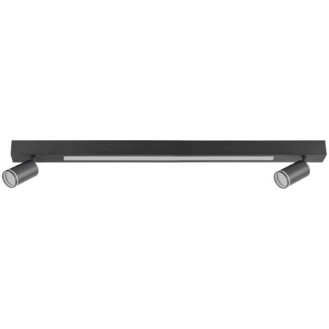 Faretto soffitto doppio nero PARIS LED 24W +2xGU10