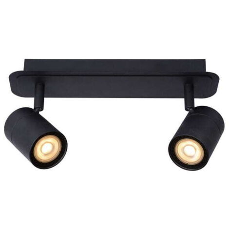 Faretto soffitto Lucide Lennert 2xGU10 5W 3000K nero IP44