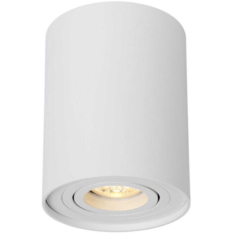 Faretto soffitto Lucide Tube GU10 50W bianco orientabile