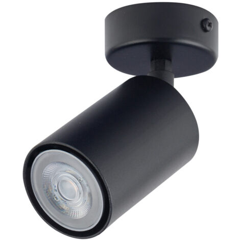 Faretto soffitto moderno nero tondo GU10 25W Zoom Sigma