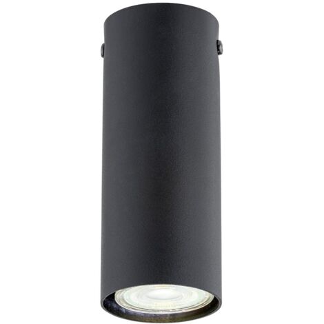 Faretto soffitto nero tondo 15cm 1xGU10 8W Emibig TECNO