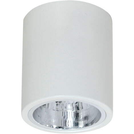 Faretto soffitto rotondo bianco Ø11 E27 15W Luminex