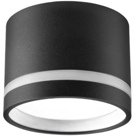 Faretto soffitto tondo Ø8 nero/grigio GX53 6W Paris Polux
