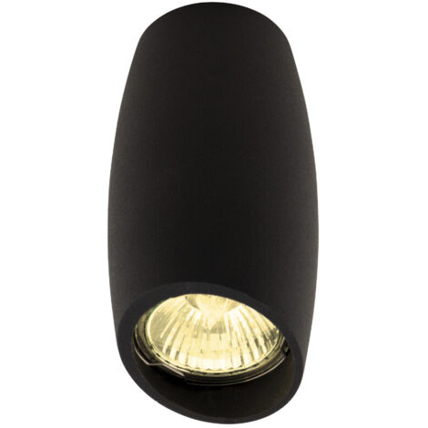 Faretto soffitto tondo nero GU10 1x50W Maxlight LOVE