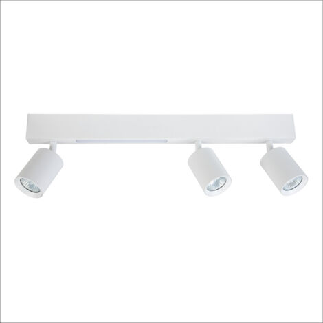 Faretto soffitto triplo barra bianco LED 5W 3xGU10 Milagro