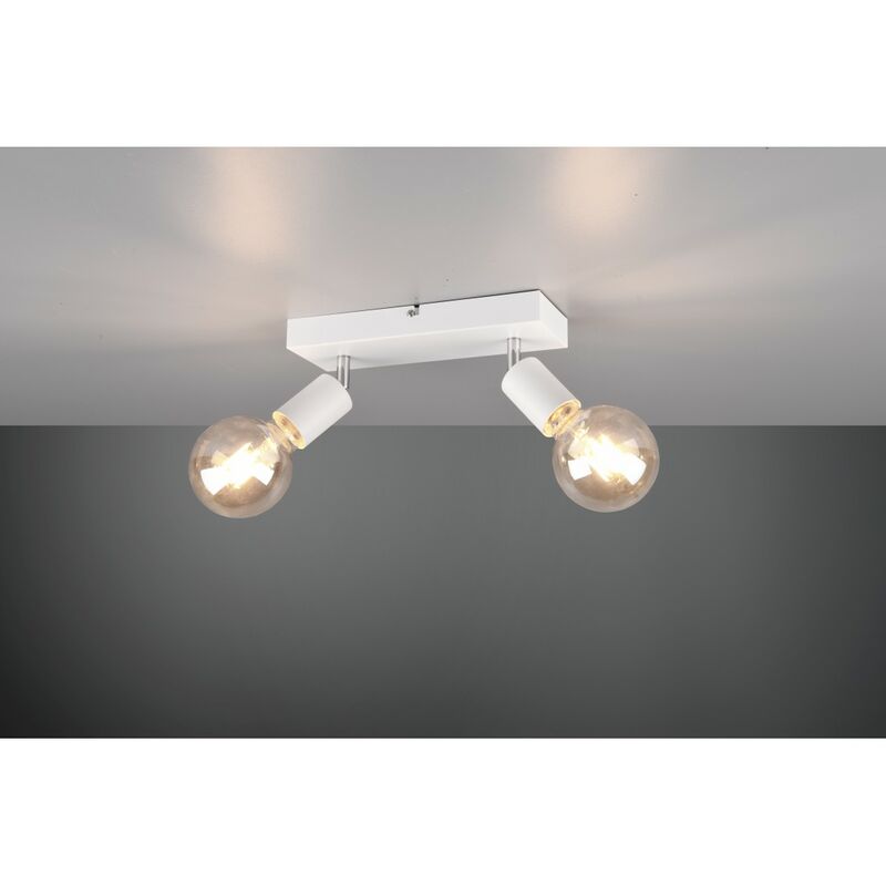 Image of Faretto Spot 2xE27 Vannes Bianco L26 cm Trio Lighting