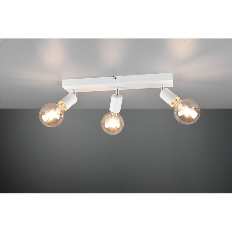 Image of Iperbriko - Faretto Spot 3xE27 Vannes Bianco L44 cm Trio Lighting