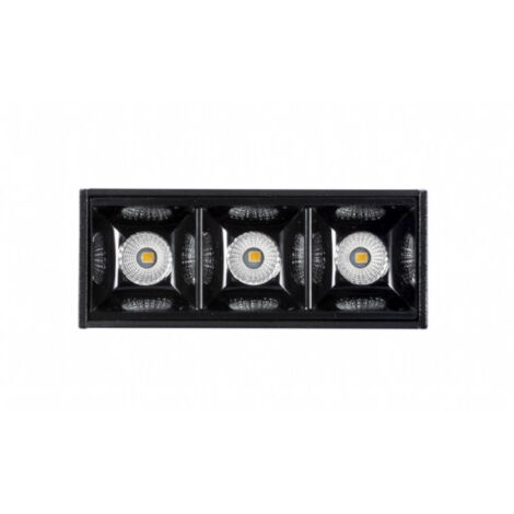 Faretto Spot Head 4W 3000K Klik Klak Nero ( MARINO CRISTAL cod. 41119 )