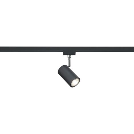 Faretto Spot Orientabile per Binario Bifase GU10 Nero Duoline GD Trio