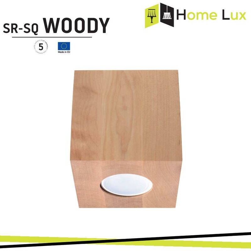 Image of Faretto sr-sq woody GU10 superfiaciale in legno