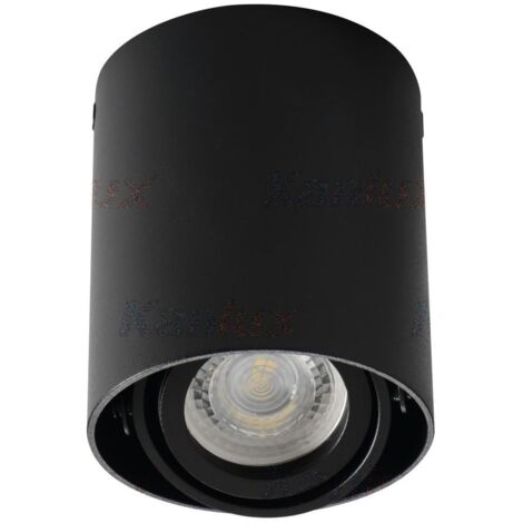 Faretto su soffitto Kanlux TOLEO 26110 nero GU10 25W