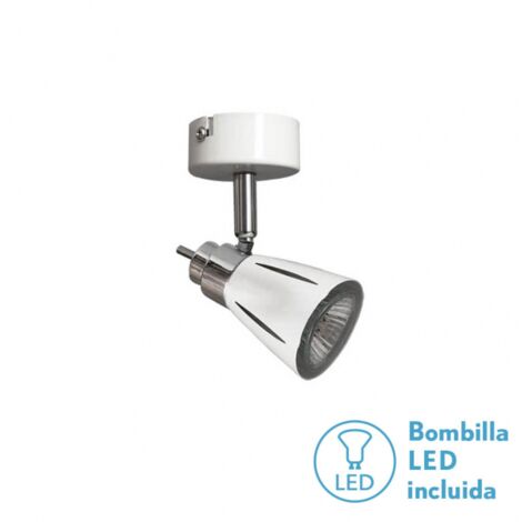 Faretto Taverne Bianco 1xGU10 con Lampadina (Ø6x13cm)