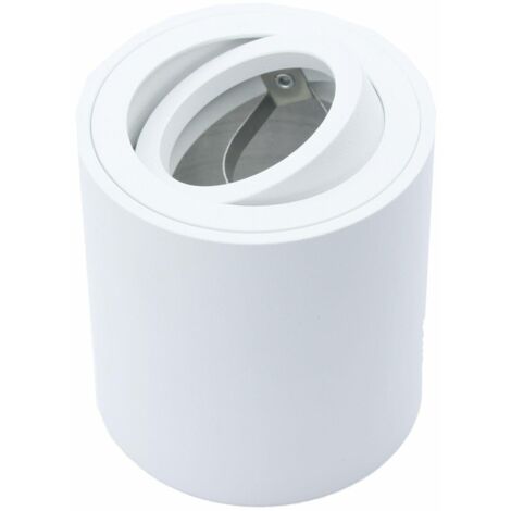 Faretto tubo soffitto bianco orientabile GU10 CORTO 5001 IdeaLED
