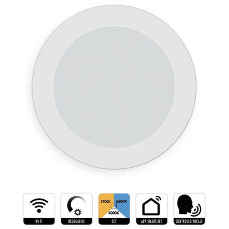 Faretto WiFi ad Incasso Ø17cm colore Bianco
