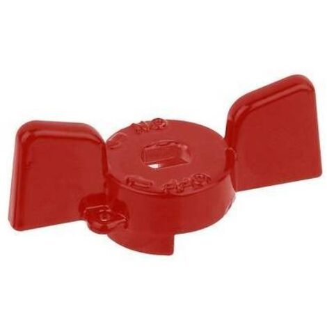 FARFALLA ALLUMINIO ROSSA PER VALVOLE E RUBINETTI BUGATTI Misura: 3/4"