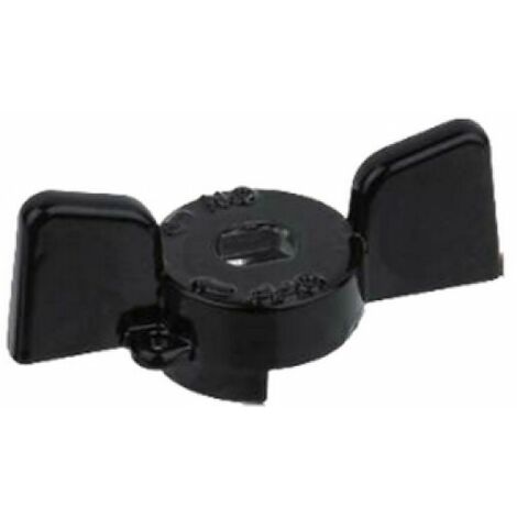 FARFALLA IN ALLUMINIO NERA PER VALVOLE E RUBINETTI BUGATTI 1/2&quot