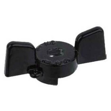 FARFALLA IN ALLUMINIO NERA PER VALVOLE E RUBINETTI BUGATTI 3/4"