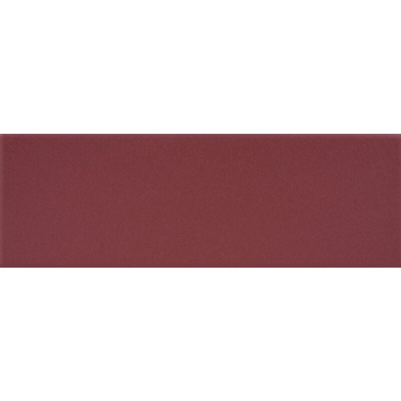 Carrelage sol / mur briquette rectangulaire uni rouge mate 5X15 cm färgblock matt borgogna fgb 124M (vendu par boite de 0,60m2)