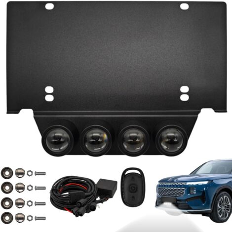 Fari anteriori Laser LED targa US 12V + telecomando