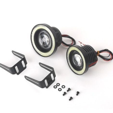 Fari fendinebbia Angel Eyes, luci diurne a LED COB universali da 30W, 2 pezzi, 8,9 cm (3,5 pollici)