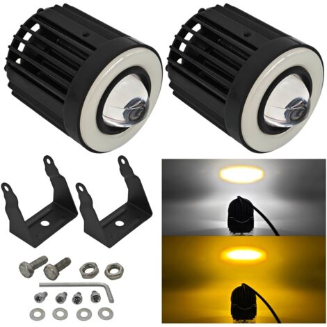 Fari laser a LED + anello per moto, scooter, quad, ATV 2 pezzi