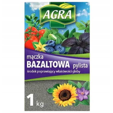 Farine de basalte 3 kg, engrais minéral naturel pour un sol sain et fertile