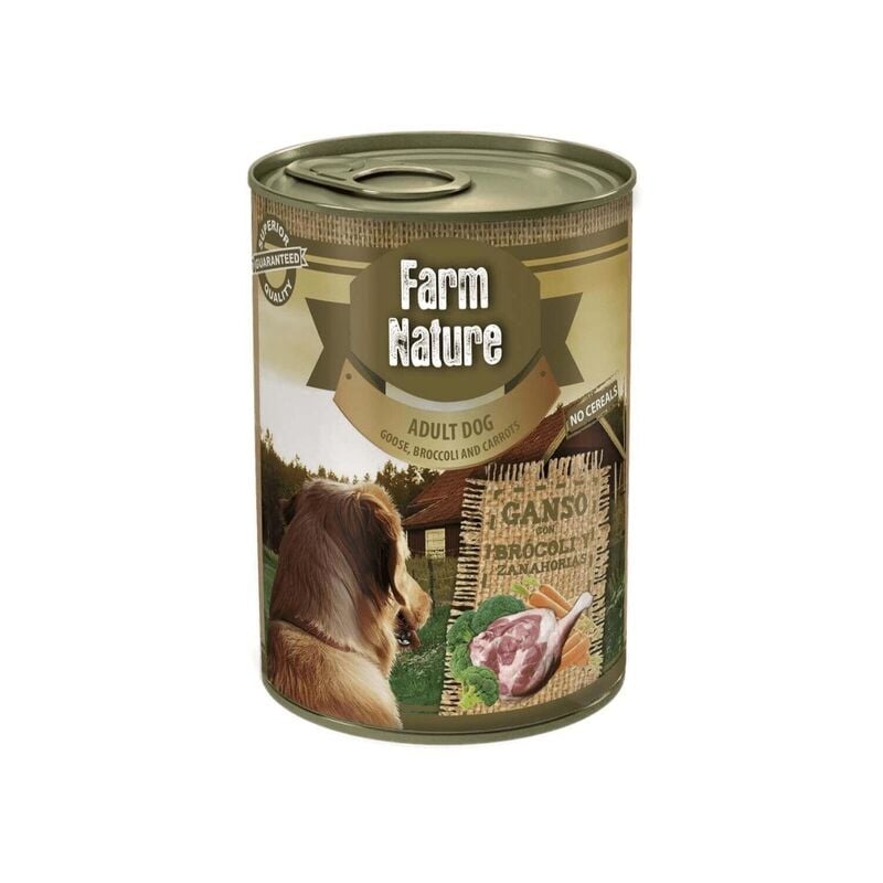 

Ganso con Brócoli y Zanahorias (Perros) 150 Gr - Farm Nature