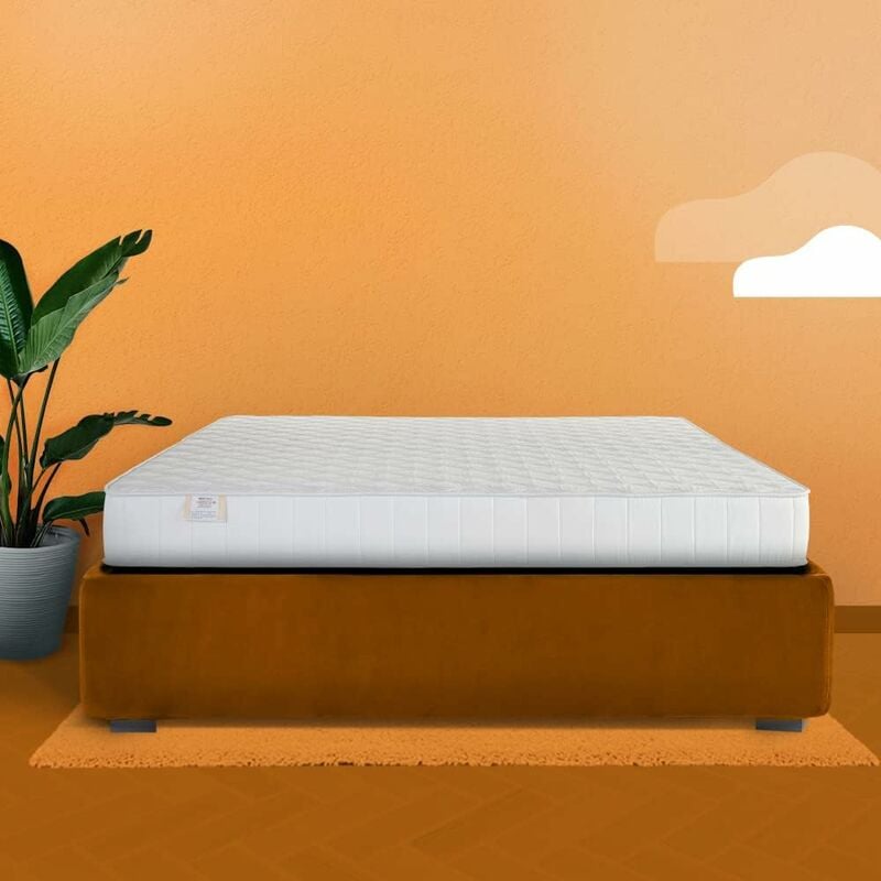 Farmarelax - Matelas - Anatomique - Hauteur 19 cm - Rembourrage Fibre Hypoallergénique - Hygiénique - Confortable - Expédié Sous Vide Enroulé - 100%